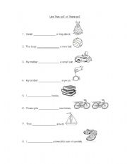 English worksheet: Has- Have got