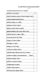 English Worksheet: Oliver Twist by C.Dickens