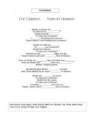 English Worksheet: Fill in the blanks