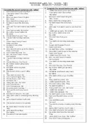 English Worksheet: EITHER WITH DO - DOES - DID