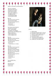 English Worksheet: Verb tenses review with Roxette