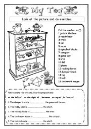 English Worksheet: My Toy