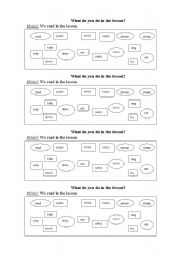 English worksheet: what do you do in the lesson?