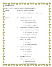 English worksheet: Englist test for kids - part 3