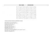 English Worksheet: Nationalities - Word search