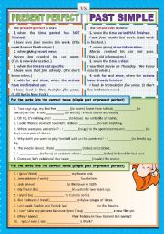 English Worksheet: Present Perfect vs. Past Simple