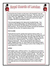 English Worksheet: Royal Guards of London