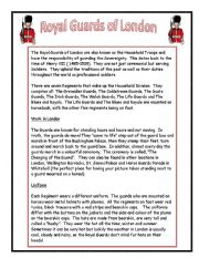 English Worksheet: Royal Guards of London