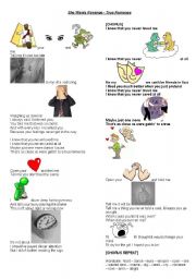 English Worksheet: True Romance - Song activity