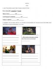 English worksheet: Shrek guide 1-2