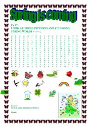 Spring is coming-wordsearch+ KEY