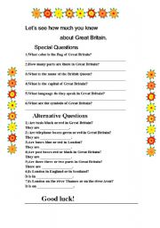 English Worksheet: Learn more about Great Britain the second part