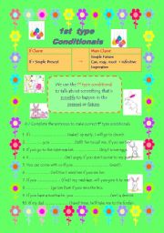 1st type Conditionals, presentation and practice