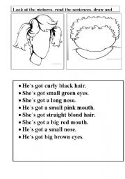 English Worksheet: Parts of the face.