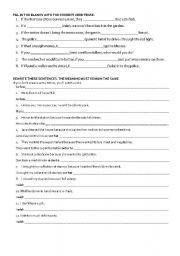 English worksheet: 3 grammatical contents