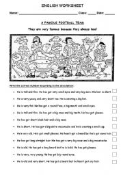 English Worksheet: A Famous Football Team