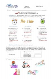 English Worksheet: daily routien