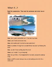 English worksheet: WHAT  IF...?