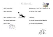 English Worksheet: Find someone who