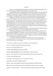 English Worksheet: Warsaw- city description