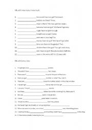 English Worksheet: Quantifiers