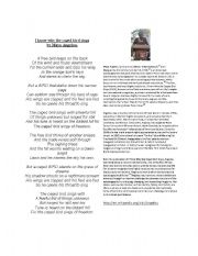 English Worksheet: Angelou Caged Bird