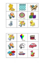 English Worksheet: Toys bingo 2/2