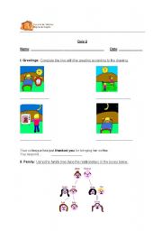 English Worksheet: Quiz - English for Beginners