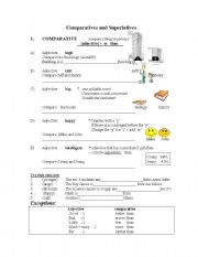 English Worksheet: Comparatives and Superlatives