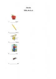 English Worksheet: Article