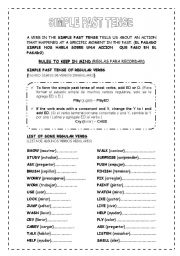 English Worksheet: SIMPLE PAST 