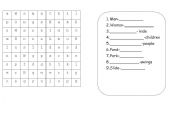 English worksheet: Irregular Nouns