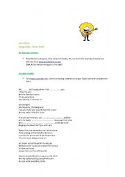 English Worksheet: Song