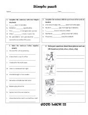 English Worksheet: Simple past