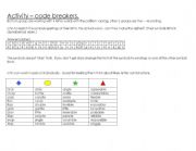 English Worksheet: codebreakersle