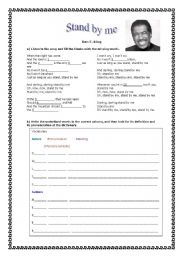 English worksheet: Stand by me