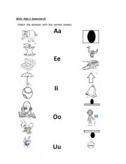 English Worksheet: vowel phonics