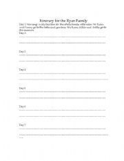 English Worksheet: going to 