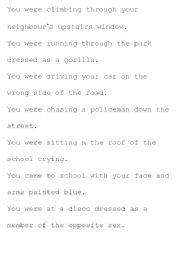 English Worksheet: explain yourself