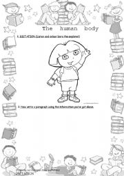 English Worksheet: The human body