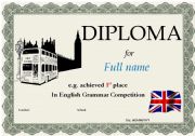 English Worksheet: Diploma 2