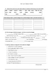 English Worksheet: Past simple- regular verbs