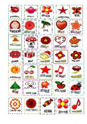 English Worksheet: STICKERS