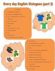 English Worksheet: Everyday English (part 2)