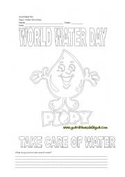 English Worksheet: World Water Day