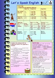 English Worksheet: Lets Speak English 