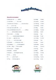 English Worksheet: Present Simple vs. Present Continuous