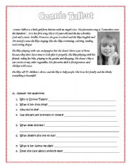 English Worksheet: connie