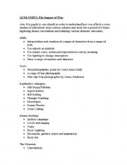 English Worksheet: gcse drama 