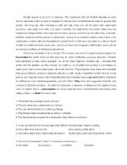 English Worksheet: reading about computing